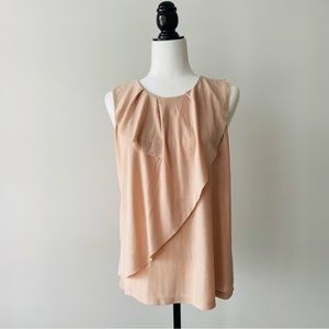 BANANA REPUBLIC | Sleeveless Blush Waterfall Top